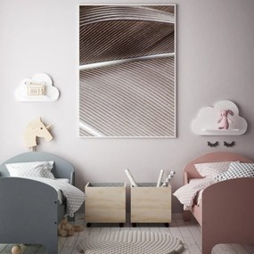 Poster - detaliu de pană de pasăre (A4)