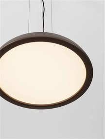 Lustra LED suspendata stil modern FELICIA maro 45cm