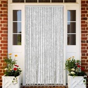 vidaXL Perdea pentru insecte, gri, 90x220 cm, chenille