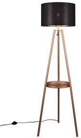 Lampadar maro cu raft (înălțime 152 cm) Colette – Trio