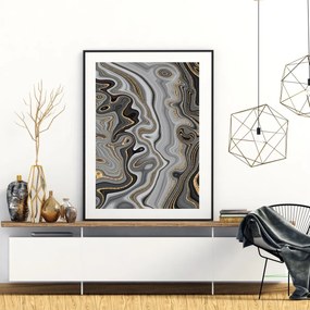 Poster - Abstracție cu linii (A4)