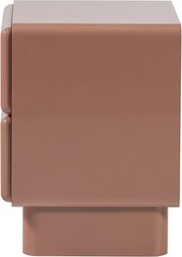 Noptieră roz cu aspect lucios Lustra – WOOOD