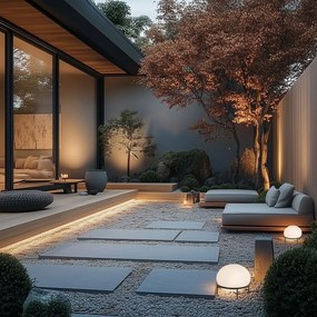 Lampă de masă de design pentru exterior negru - Jannie