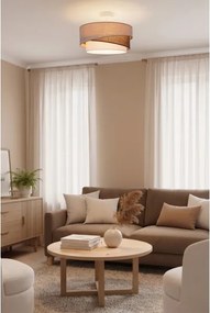BRILAGI - Lustră aplicată ARROW 1xE27/60W/230V Ø 45 cm bej/maro/alb