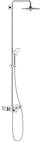 Coloana dus cu baterie si termostat Grohe Euphoria SmartControl 260, cu pipa cada