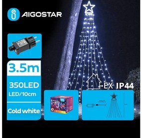 Decorațiune LED de Crăciun de exterior Aigostar LED/6W/230V 3,5m IP44 alb rece