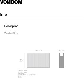 Jardiniera plante design decorativ modern exterior / interior GATSBY WALL 120x30x80cm