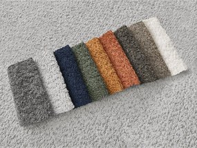 Colțar gri deschis cu tapițerie din țesătură bouclé (cu colț pe partea stângă/cu șezlong) Azra – Bobochic Paris