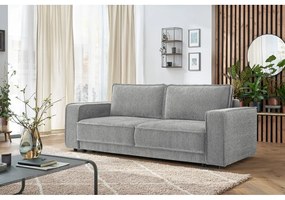 Canapea extensibilă gri deschis Emile - Bobochic Paris