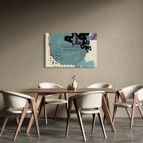 Tablou - Flying balon cu curcubeu (90x60 cm)