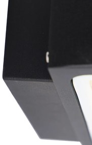 Aplică modernă de perete neagră IP44 - Latina