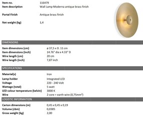 Aplica de perete design LUX cu lumina ambientala LED Moderna