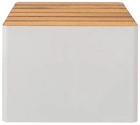 Scaun de exterior WOODGREEN, mai multe variante - Hobby Flower Culoare: alb/lemn natural