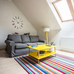 Măsuță de cafea cu 2 blaturi Ragaba KORO, alb