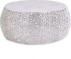 Masuta cu aspect deosebit Leaf 75cm, argintiu