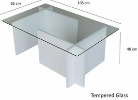 Măsuță de conferință Eescape White