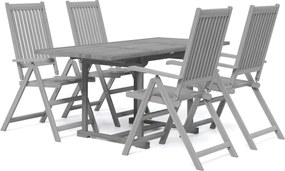 vidaXL Set mobilier de grădină, 5 piese, lemn masiv de acacia
