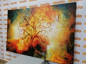 Tablou copac al vieții cu abstracție a galaxiei