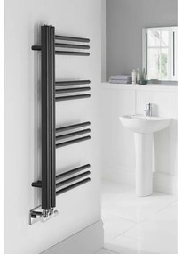 Sapho - Radiator pentru baie DORLION 300W/230V 50x90 cm negru mat