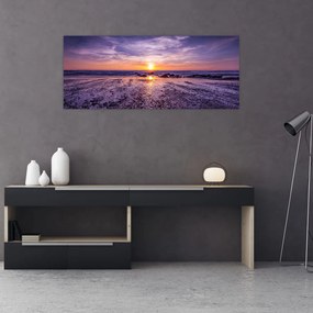 Tablou cu plaja - apus de soare (120x50 cm), în 40 de alte dimensiuni noi