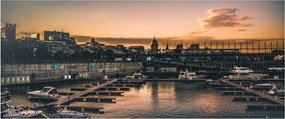 Tablou - orașul port (120x50 cm)