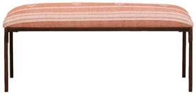Bancheta din bumbac si metal, Red Kilim