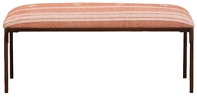 Bancheta din bumbac si metal, Red Kilim