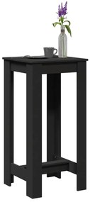 vidaXL Masă bar, negru, 51x50x103,5 cm, lemn prelucrat