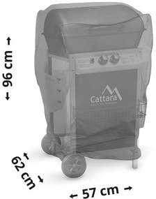 Capac pentru grătar cu gaz Cattara  negru, 57 cm
