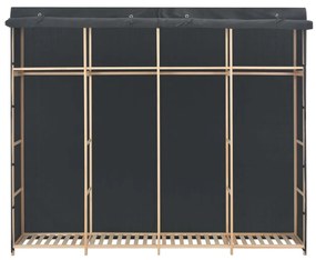 248201 vidaXL Șifonier, gri, 200 x 40 x 170 cm, material textil