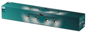 Spot Philips CONDUIT 4xGU10/5W/230V negru/alamă