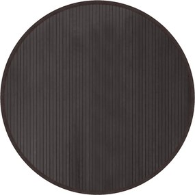 vidaXL Covor rotund, maro închis, 100 cm, bambus