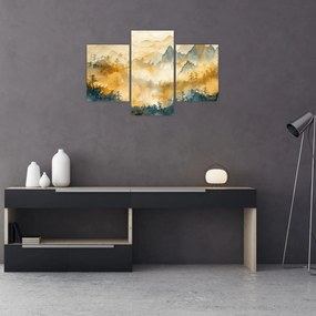 Tablou - Munți, acuarelă (90x60 cm)