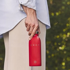 Sticlă termică SMEG Clima 50's Style WBF01RD, 500 ml, închidere ermetică, cu pereți dubli, oțel inoxidabil 18/8, roșu