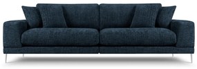 Canapea 4 locuri Jog cu tapiterie din tesatura structurala, albastru