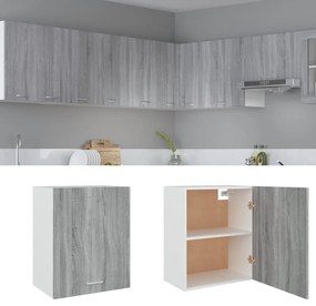 vidaXL Dulap suspendat “Lyon”, gri sonoma, 50x31x60 cm, lemn prelucrat