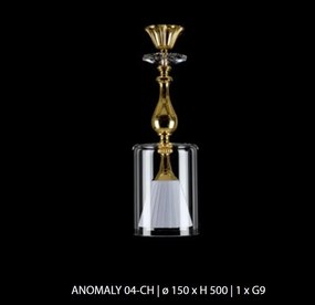 Pendul, Lustra moderna design LUX ANOMALY 04-CH, auriu