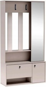 Mobilier hol SPOT, casmir, PAL laminat/metal, 100x33x191 cm
