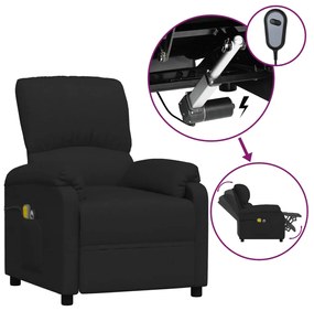 3073854 vidaXL Fotoliu de masaj electric rabatabil, negru, textil