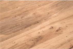 Birou, L100 48 H80 cm, 5 sertare, natur antic, lemn masiv