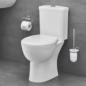 Set vas WC pe pardoseala Grohe Bau Ceramic Rimless cu rezervor asezat si capac softclose