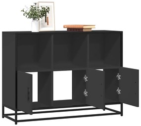 vidaXL Dulap, negru, 100x35x76 cm, lemn prelucrat