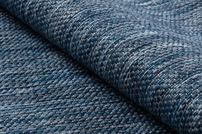 Covor, traversa SISAL SION A5165A Melanj țesute plate albastru inchis