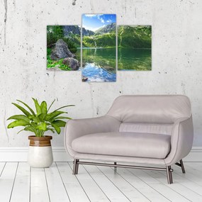 Tablou cu lac în munții Tatra (90x60 cm)