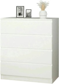 Comoda Gunes, alb, PAL melaminat, 80x46x92 cm