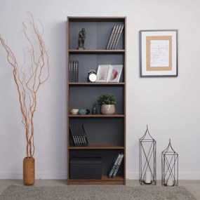 Biblioteca Adore Modern, 5 rafturi, 64x182x26 cm