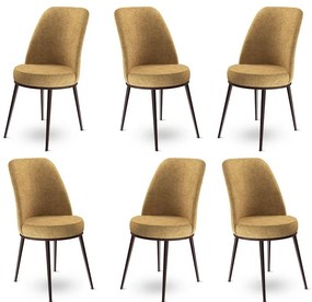 Set de scaune de sufragerie Dexa Cappuccino, 6buc.