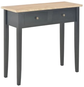 280055 vidaXL Masă consolă de toaletă, negru, 79 x 30 x 74 cm, lemn