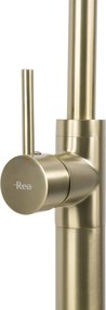 Robinet pentru lavoar Rea Lungo Brush Gold