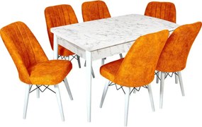 Scaun living tapitat Valentina portacaliu  Homs